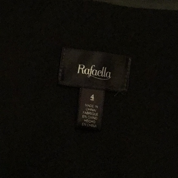 LIKE NEW💚🖤 RAFAELLA Black Mock Vegan Leather Jacket Size 4 - Picture 11 of 14